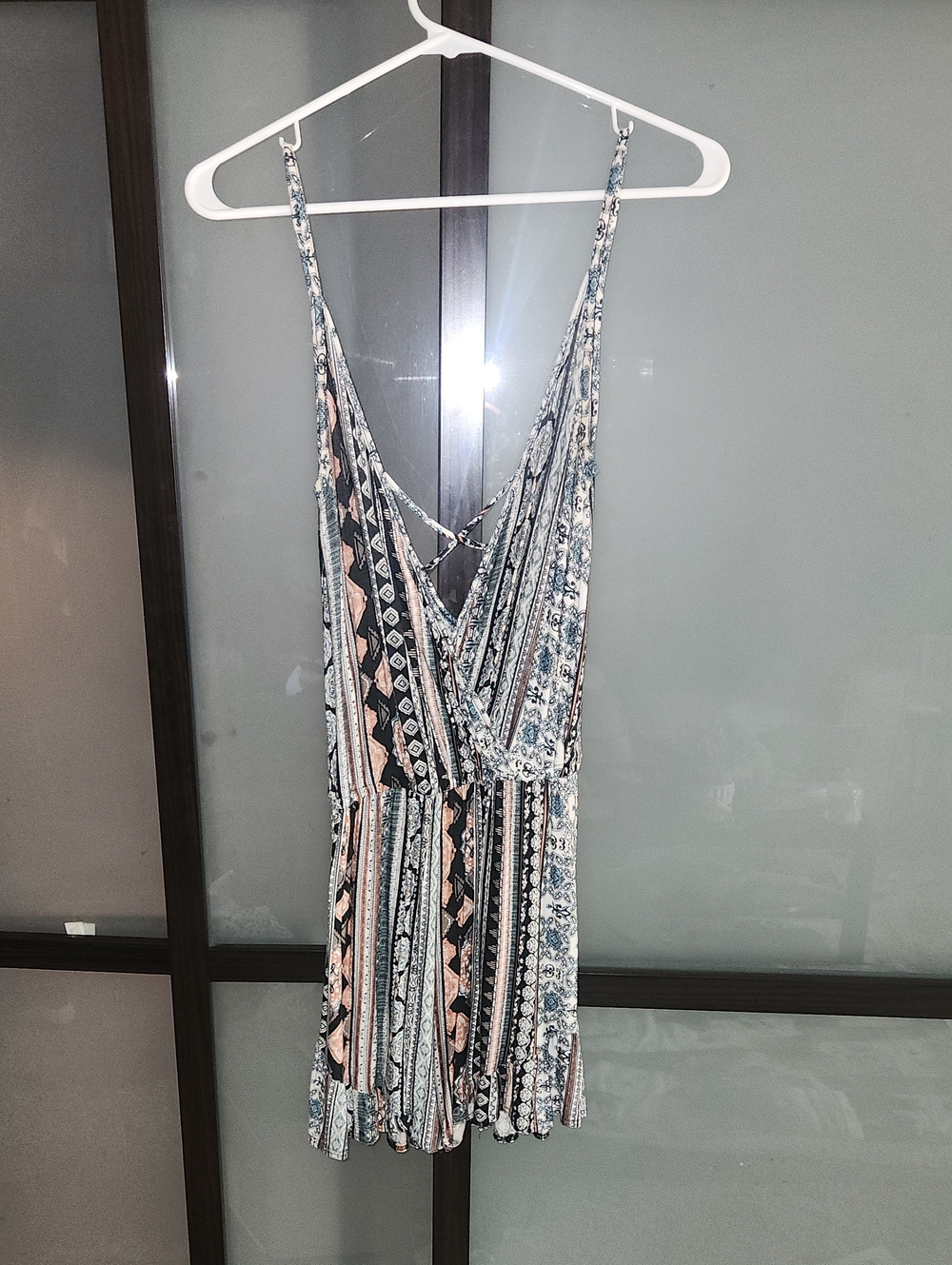 Women’s Boho Print V-Neck Romper